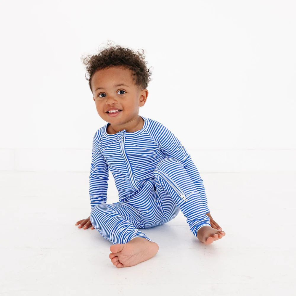 Cobalt Stripe Bamboo Sleeper - Image 4