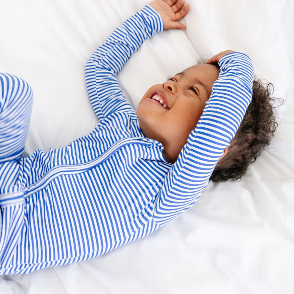 Cobalt Stripe Bamboo Sleeper - Image 5