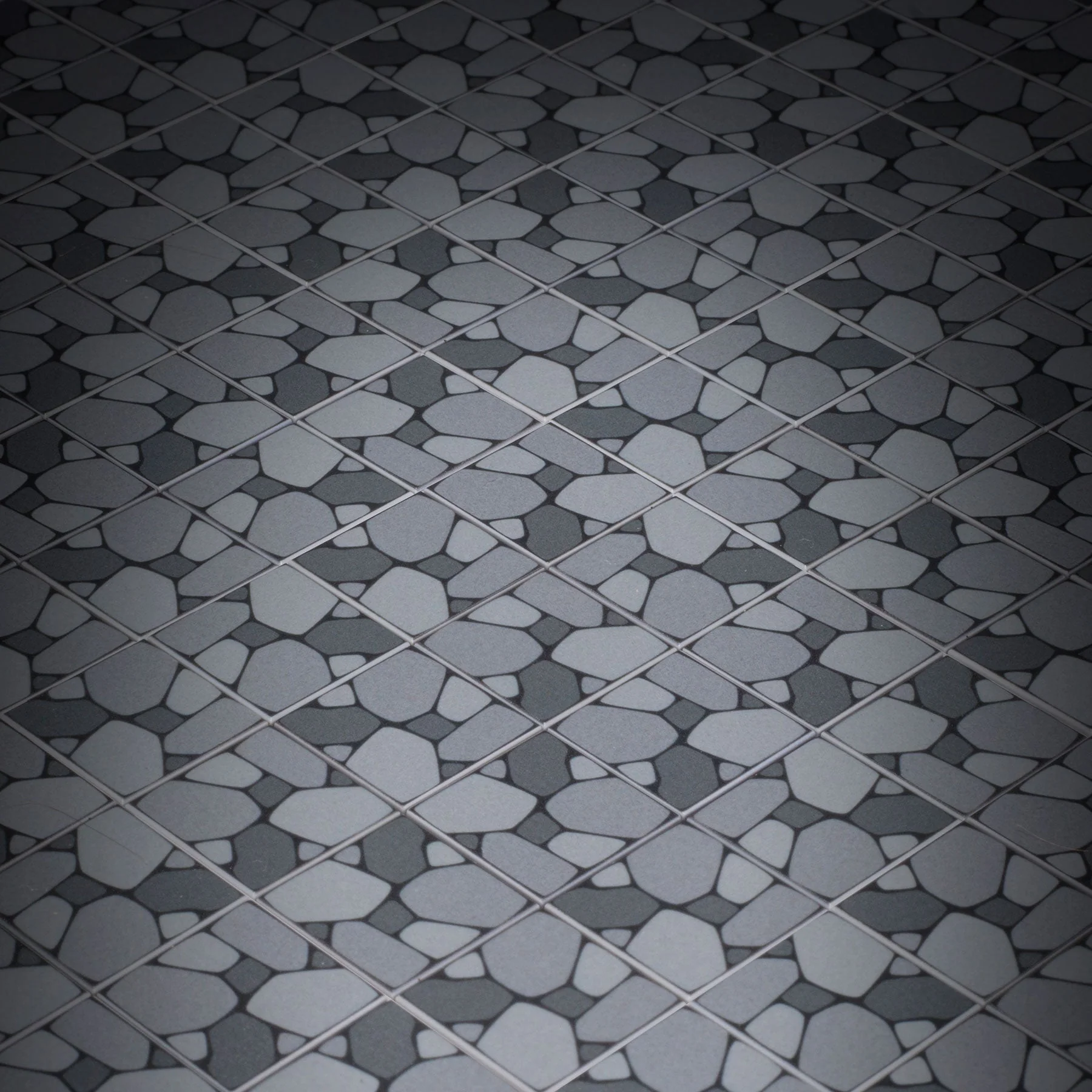 Cobblestone Flooring - Custom Printed 2x2 Tile made using LEGO part - Image 2