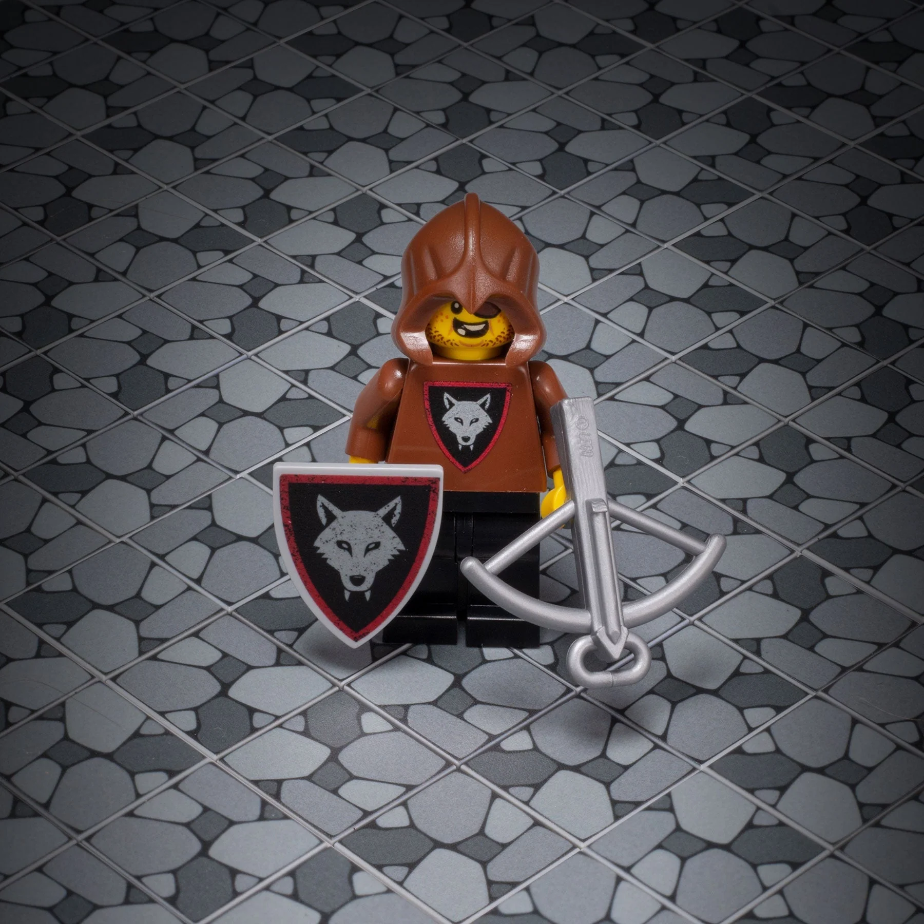 Cobblestone Flooring - Custom Printed 2x2 Tile made using LEGO part - Image 3
