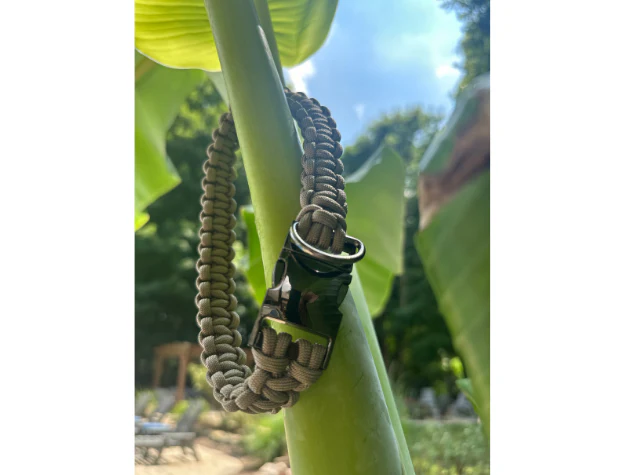 Cobra Braid in Tan - Handmade Dog Collar - Image 3