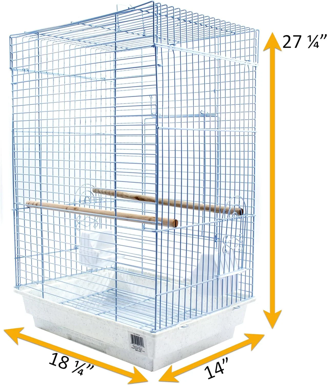 Cockatiel & Small Parrot Starter Kit with Birdcage, Cover, and Accessories – Perfect for Cockatiels, Conures, and Small Parrots – Square Dome – White - Image 2