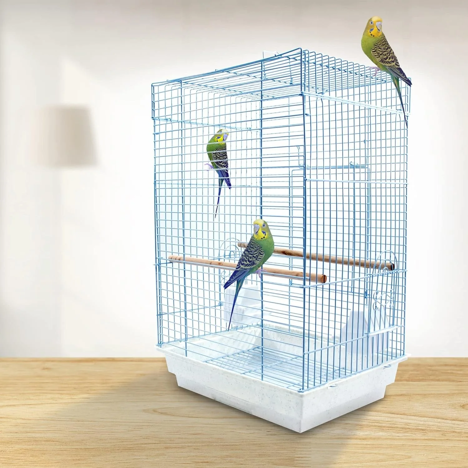 Cockatiel & Small Parrot Starter Kit with Birdcage, Cover, and Accessories – Perfect for Cockatiels, Conures, and Small Parrots – Square Dome – White - Image 4