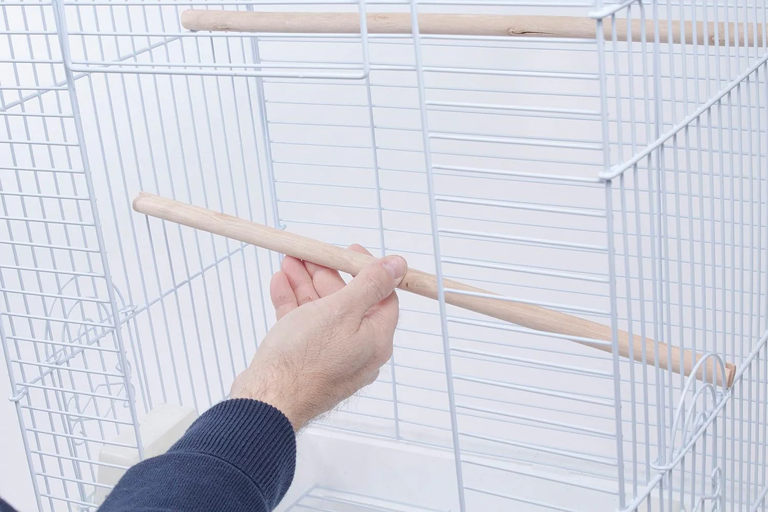 Cockatiel & Small Parrot Starter Kit with Birdcage, Cover, and Accessories – Perfect for Cockatiels, Conures, and Small Parrots – Square Dome – White - Image 5