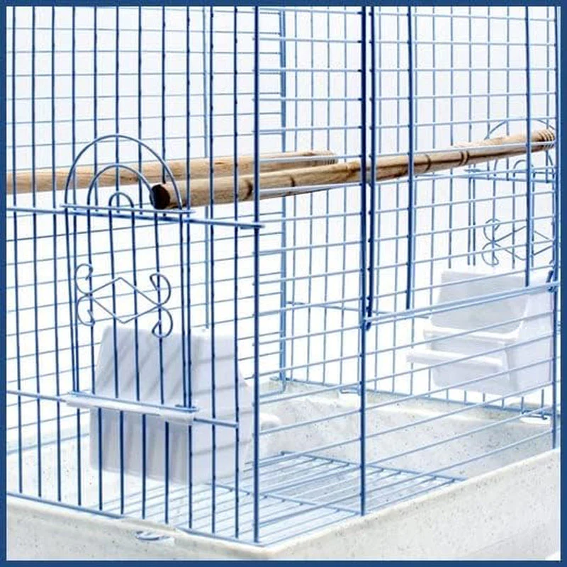 Cockatiel & Small Parrot Starter Kit with Birdcage, Cover, and Accessories – Perfect for Cockatiels, Conures, and Small Parrots – Square Dome – White - Image 8