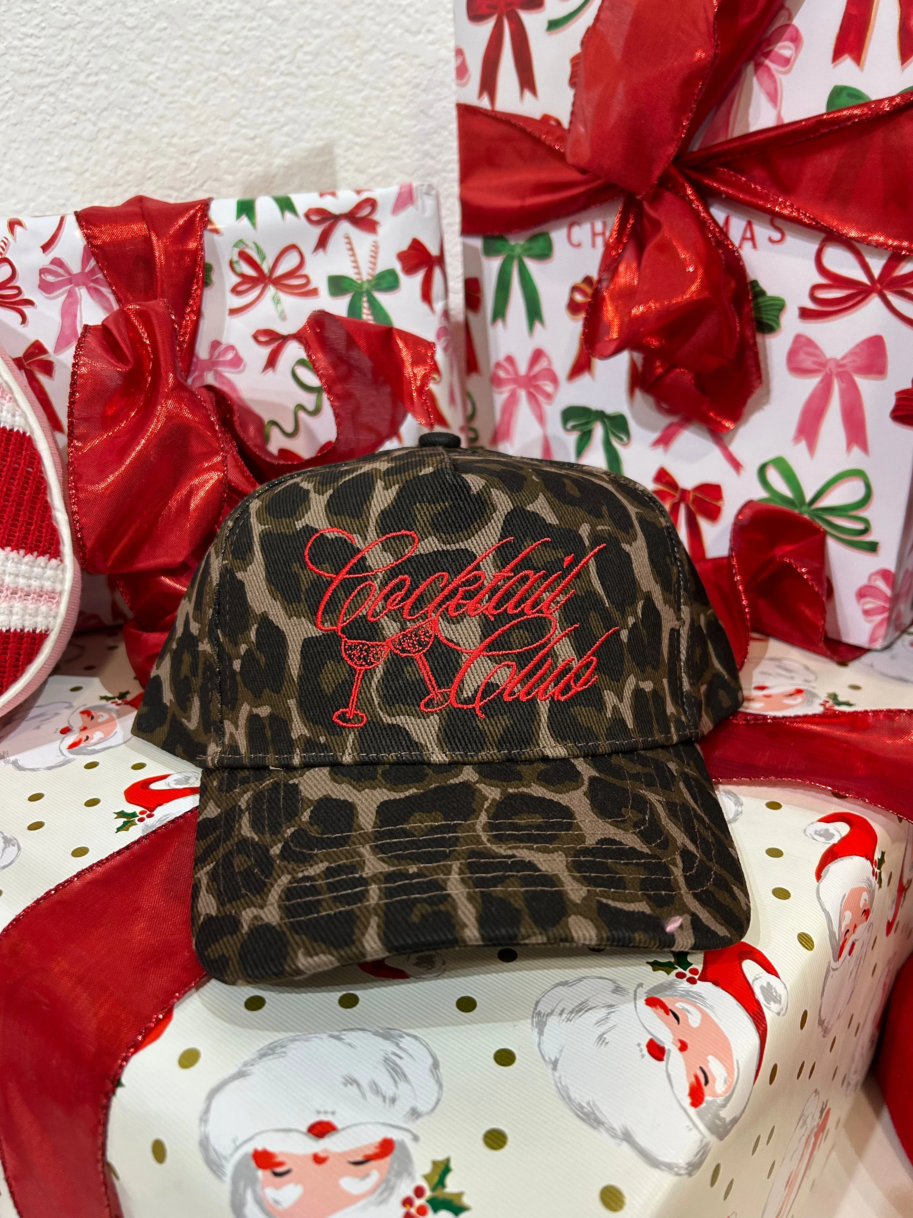 Cocktail Club - Leopard Vintage Trucker Hat - Image 3
