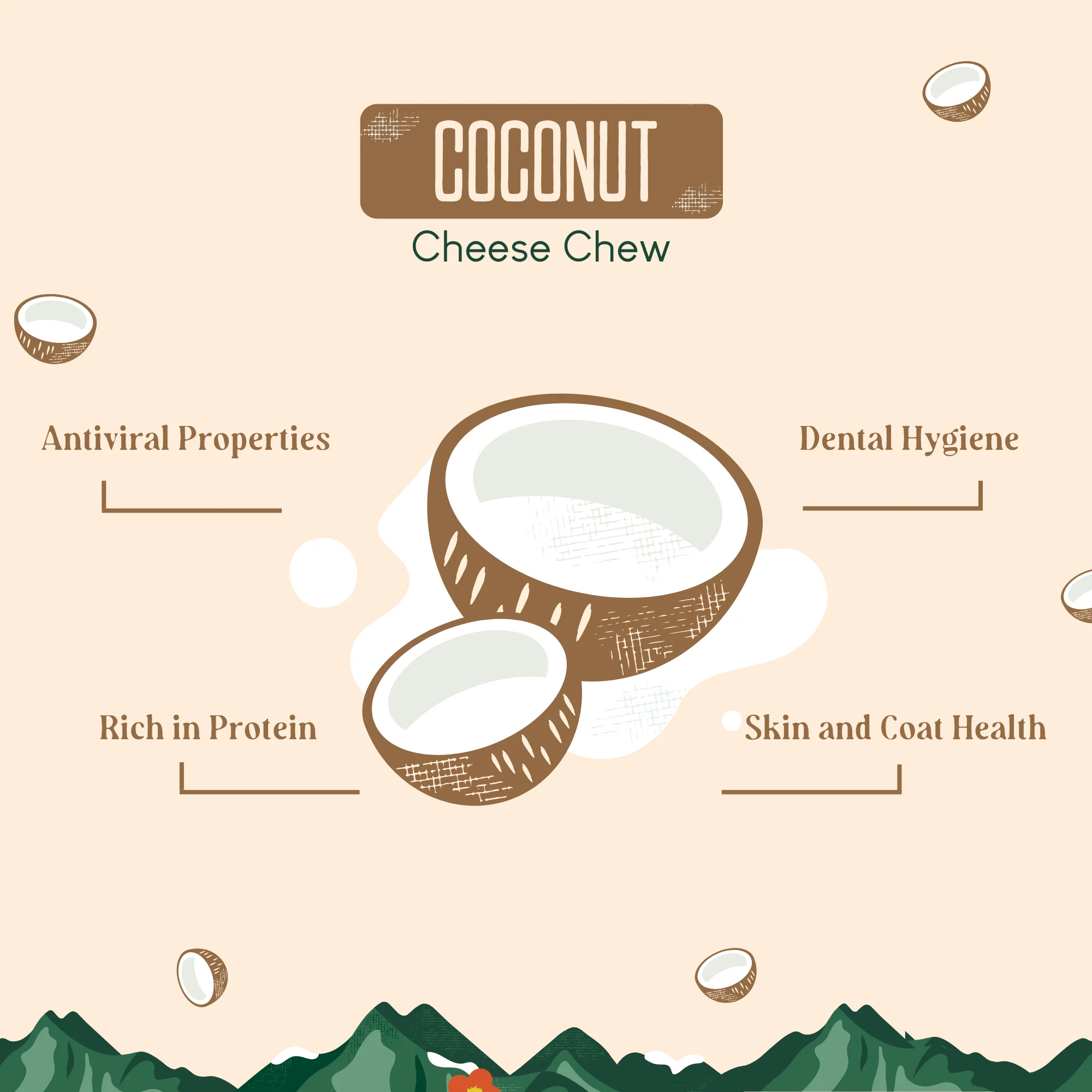 Coconut Cheese Chews for Dogs - Image 2