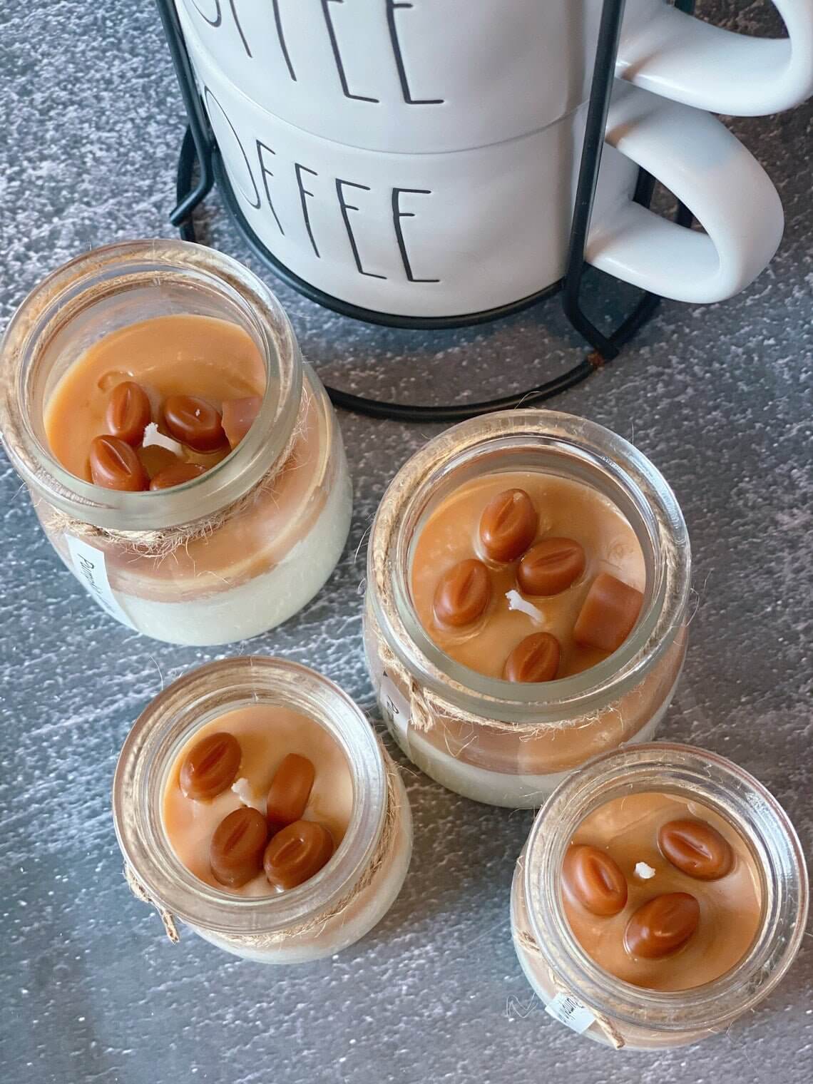 Coffee Candle in Glass Jar - Image 2