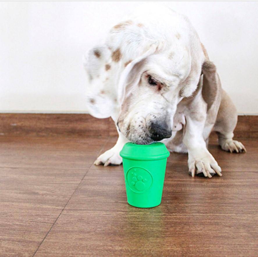 Coffee Cup Rubber Dog Chew Toy for Power Chewers | Treat Dispenser | USA Made - Image 5