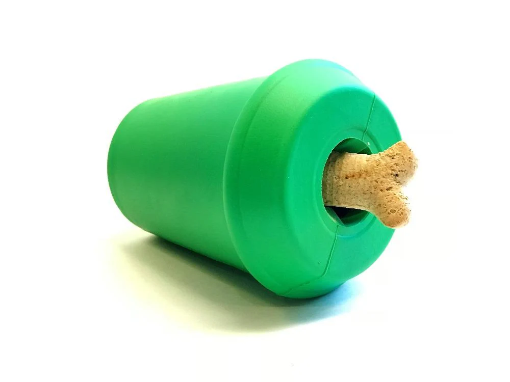 Coffee Cup Rubber Dog Chew Toy for Power Chewers | Treat Dispenser | USA Made - Image 6