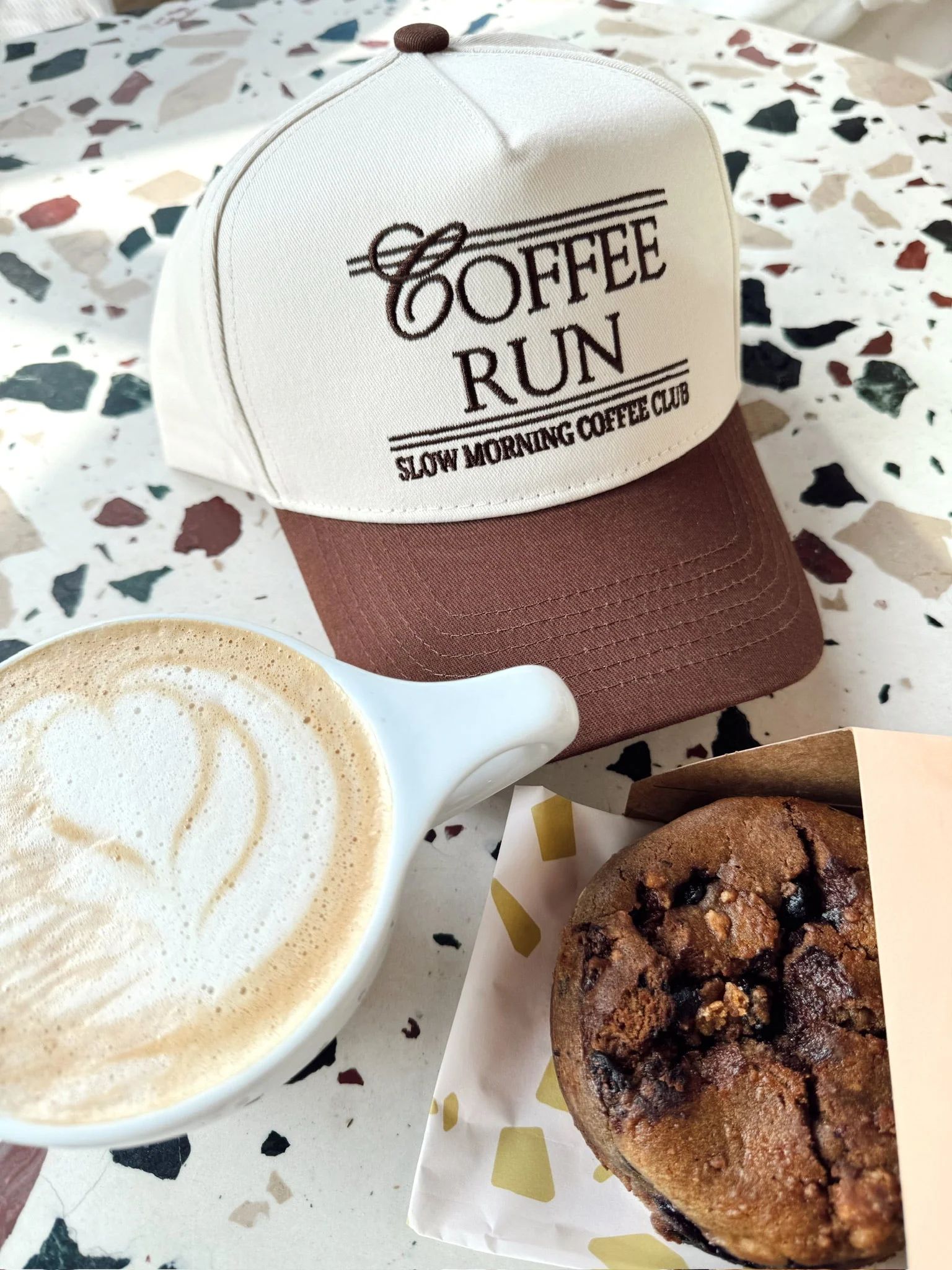 Coffee Run - Brown Vintage Trucker Hat - Image 3