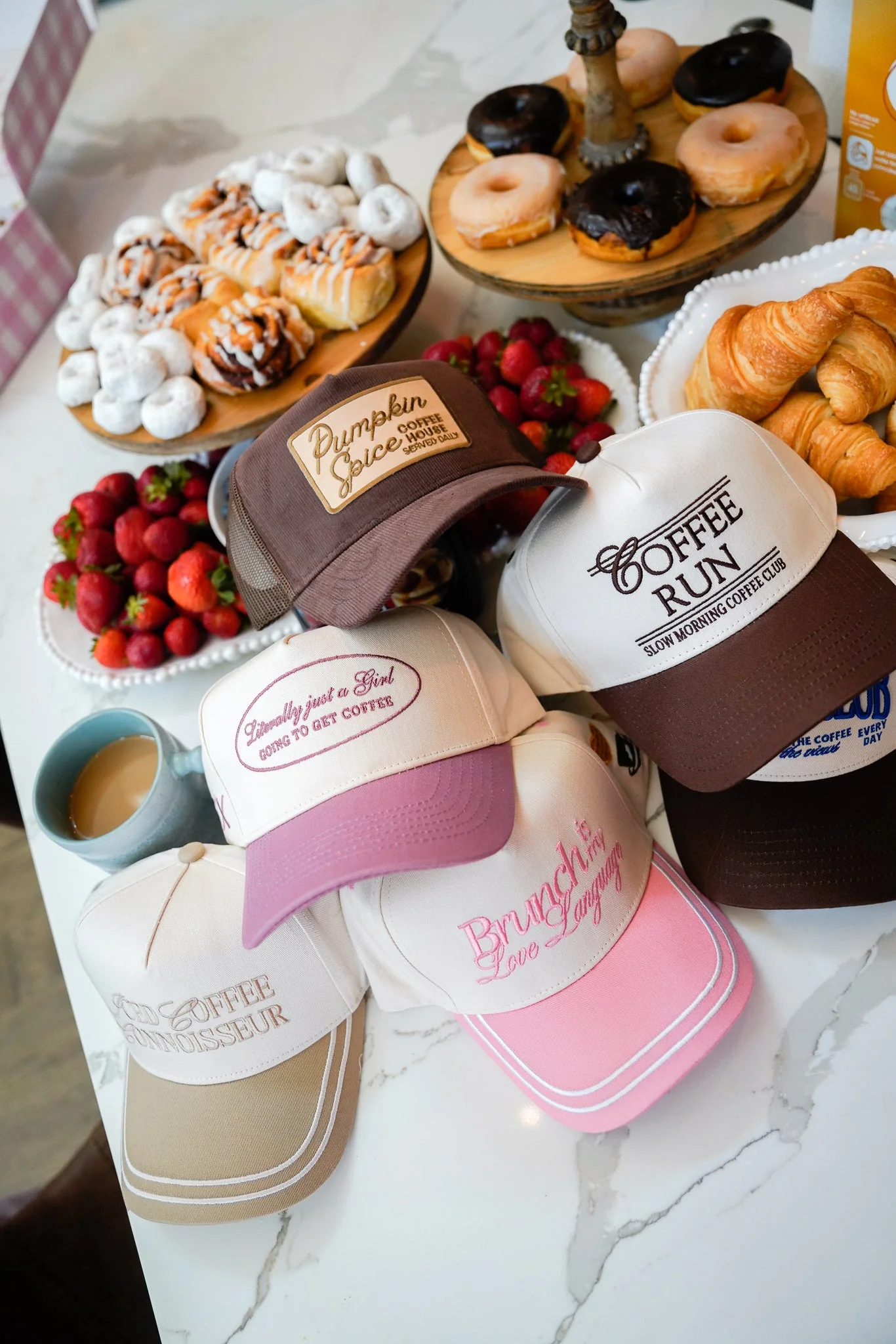 Coffee Run - Brown Vintage Trucker Hat - Image 4