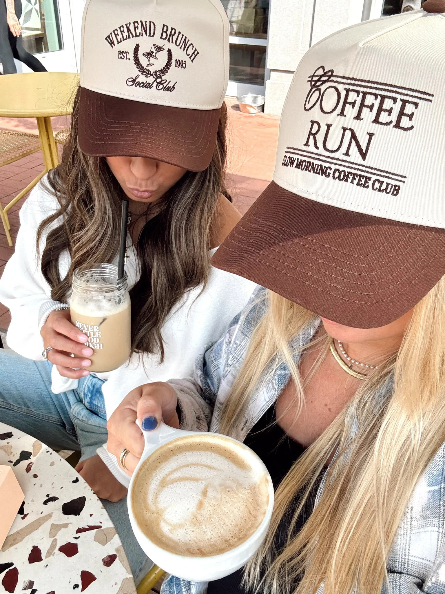 Coffee Run - Brown Vintage Trucker Hat - Image 9