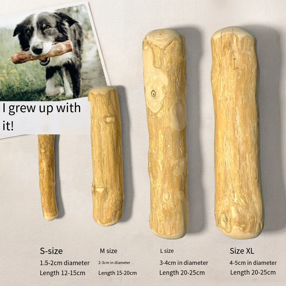 Coffee Wooden Dog Chew Stick – Tooth Pressure Relief Toy - Image 2