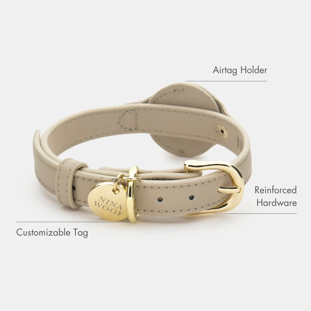 Collar - Air Tag Enabled - Vegan Leather - Cupertino - Image 2