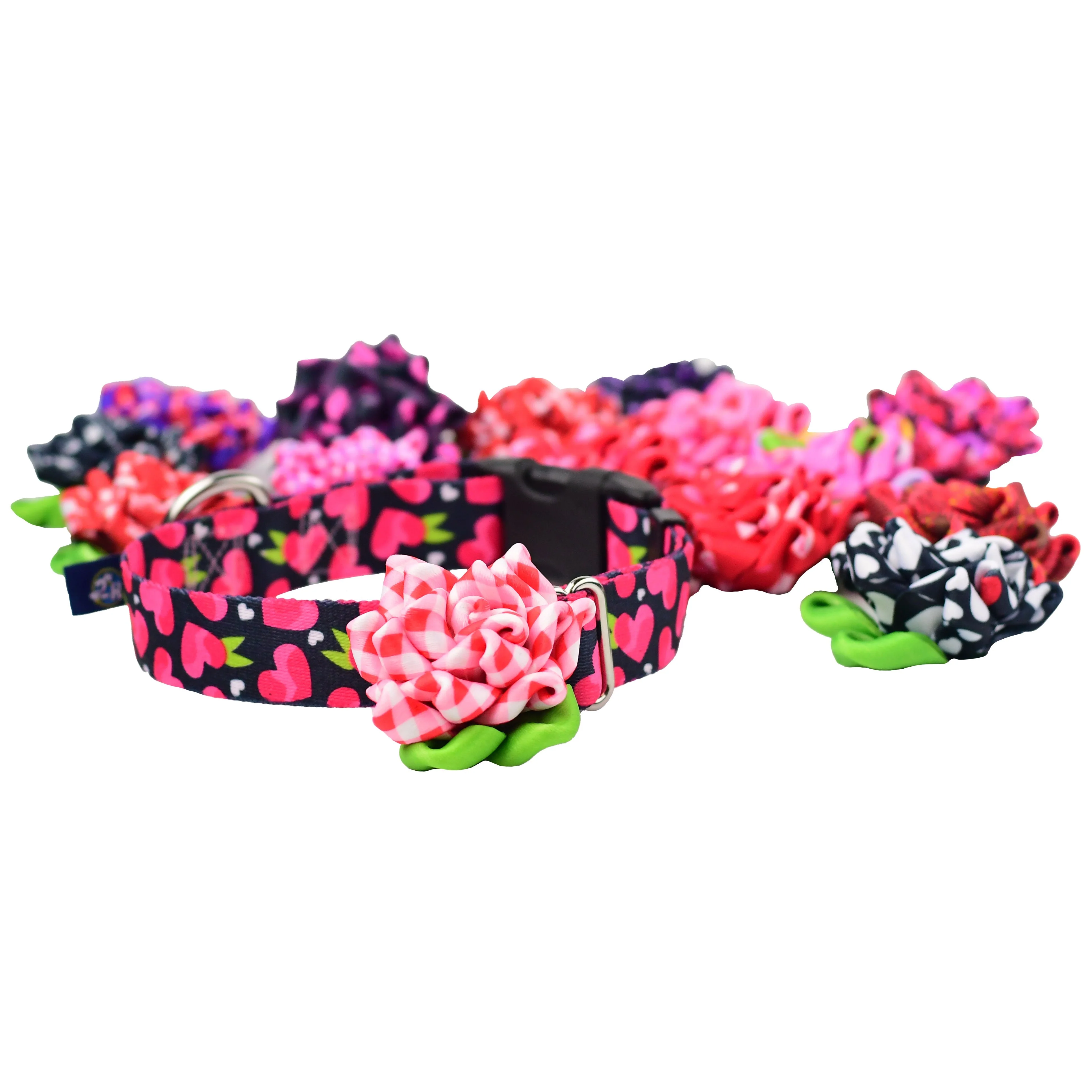 Collar Flower - Pink and Purple Plaid - Image 2