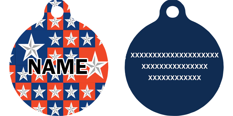 Colonial Stars HD Dog ID Tag - Image 2