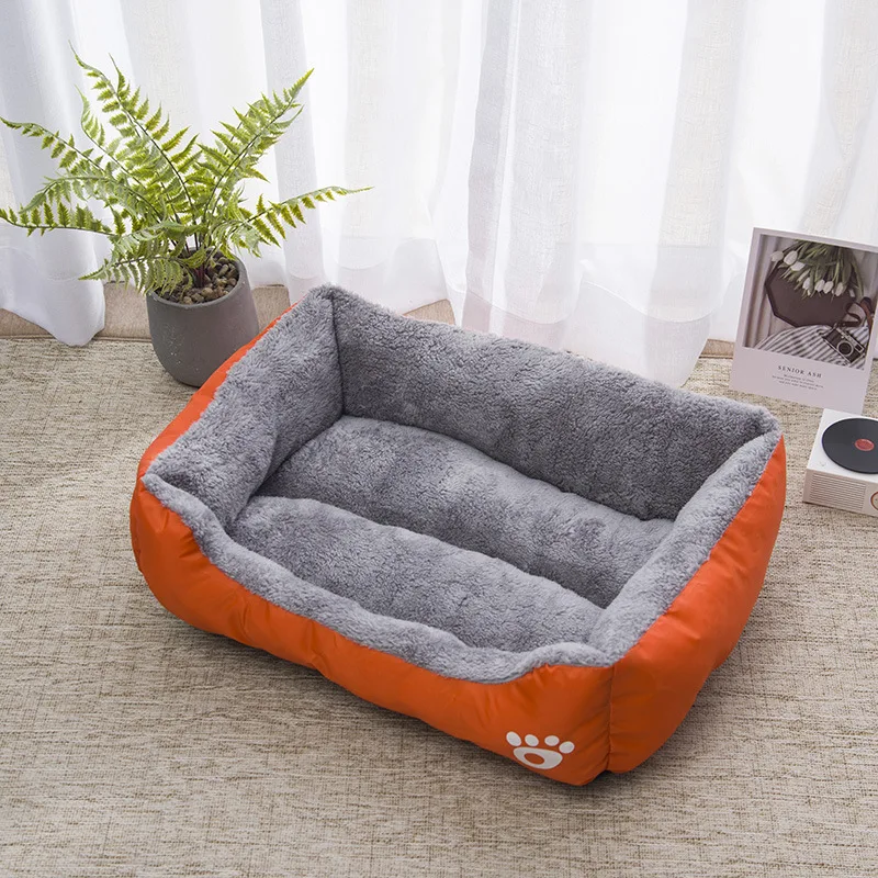 Color Square Winter Warm Pet Bed – Dog & Cat House - Image 13