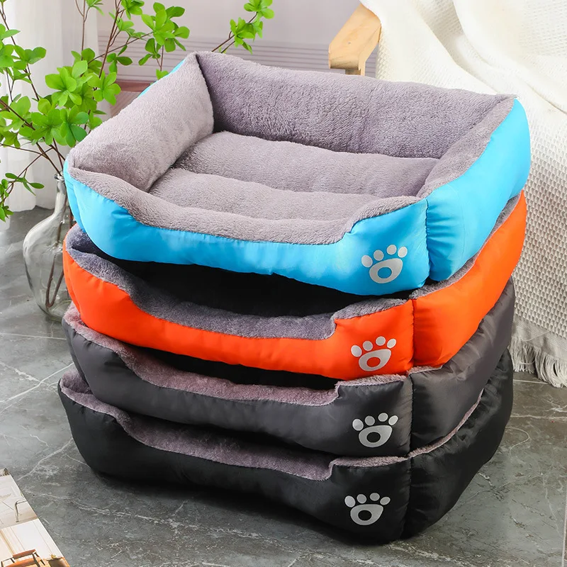 Color Square Winter Warm Pet Bed – Dog & Cat House - Image 2
