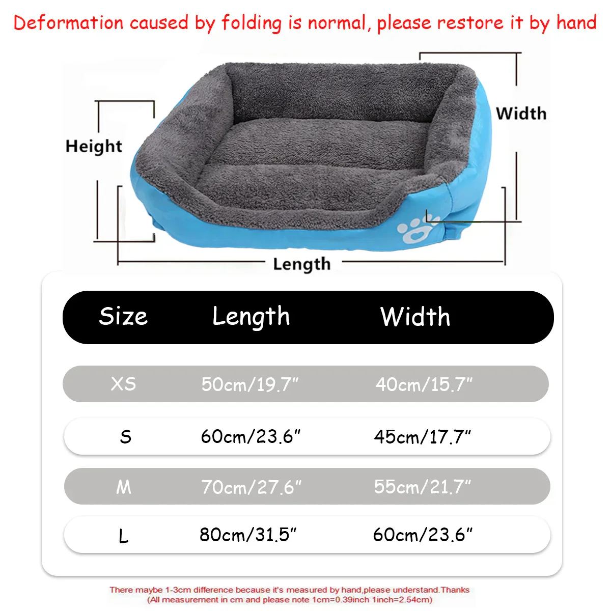 Color Square Winter Warm Pet Bed – Dog & Cat House - Image 5