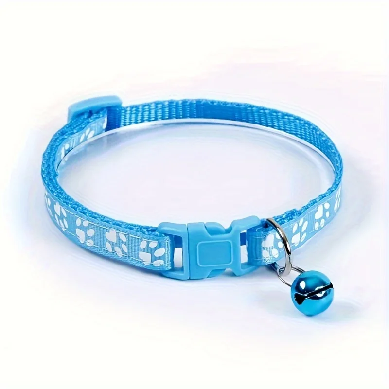 Colorful Adjustable Cat Collar with Bell - Image 11