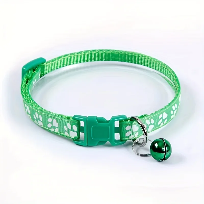 Colorful Adjustable Cat Collar with Bell - Image 12