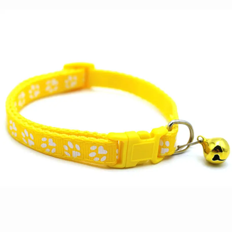 Colorful Adjustable Cat Collar with Bell - Image 2