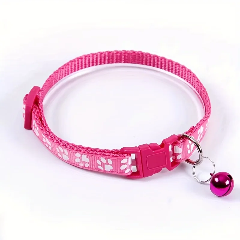 Colorful Adjustable Cat Collar with Bell - Image 5