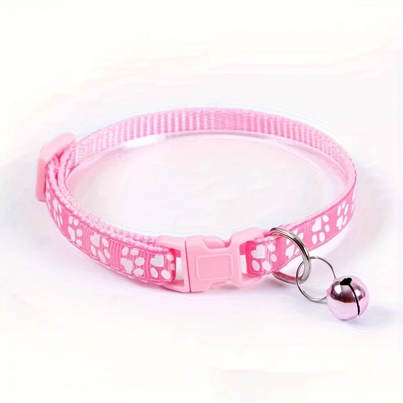 Colorful Adjustable Cat Collar with Bell - Image 6