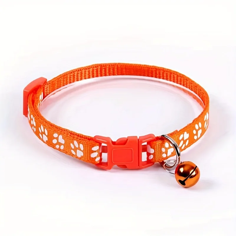 Colorful Adjustable Cat Collar with Bell - Image 8