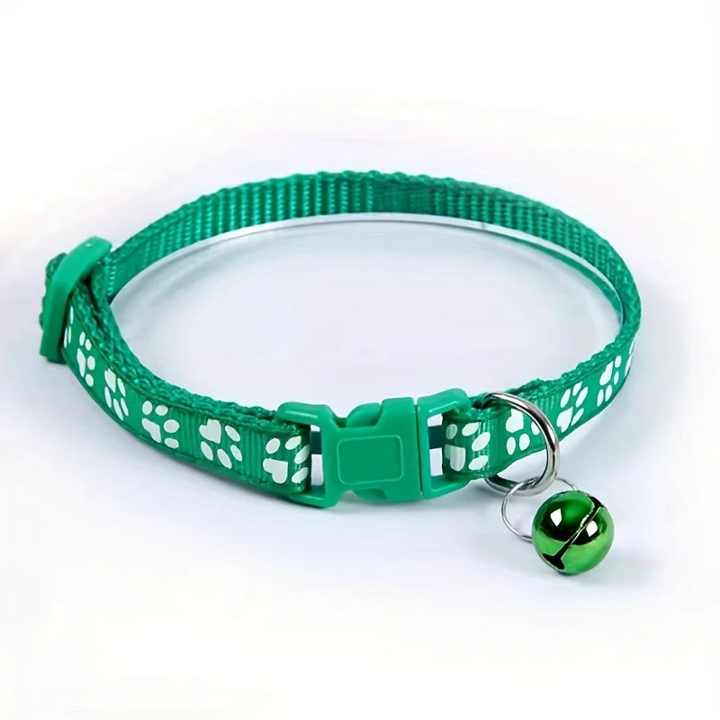 Colorful Adjustable Cat Collar with Bell - Image 9