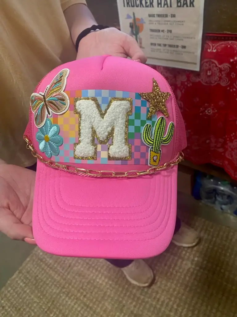 Colorful Checkerboard Pattern Trucker Hat - Image 3