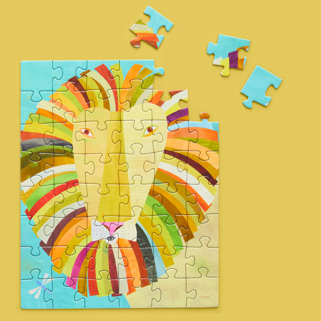 Colorful Lion 48 Piece Jigsaw Puzzle Snax - Image 2