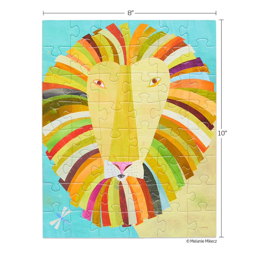 Colorful Lion 48 Piece Jigsaw Puzzle Snax - Image 4