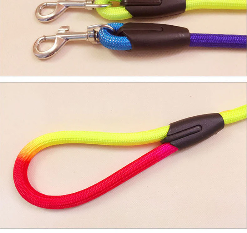 Colorful Nylon Round Hand Holding Dog Leash - Image 6