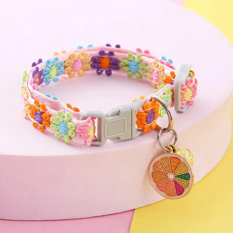 Colorful Pet Collar With Bell for Cats & Small Dogs - Image 2