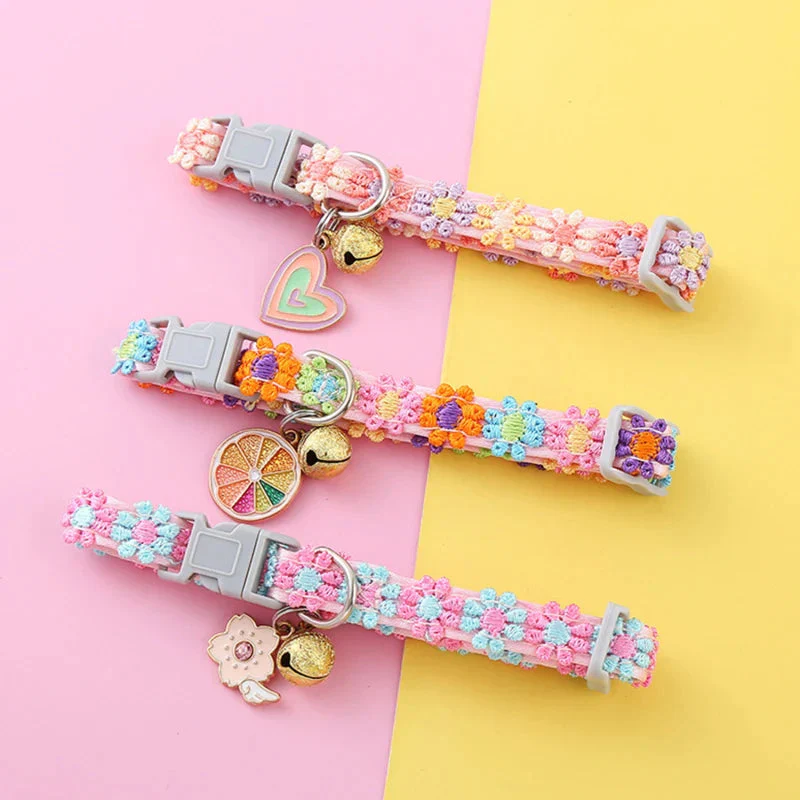 Colorful Pet Collar With Bell for Cats & Small Dogs - Image 3