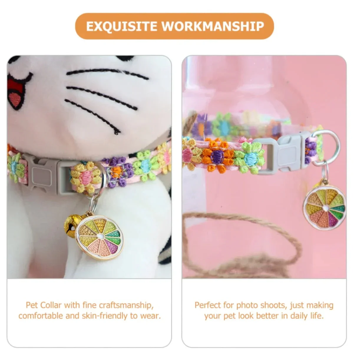 Colorful Pet Collar With Bell for Cats & Small Dogs - Image 6