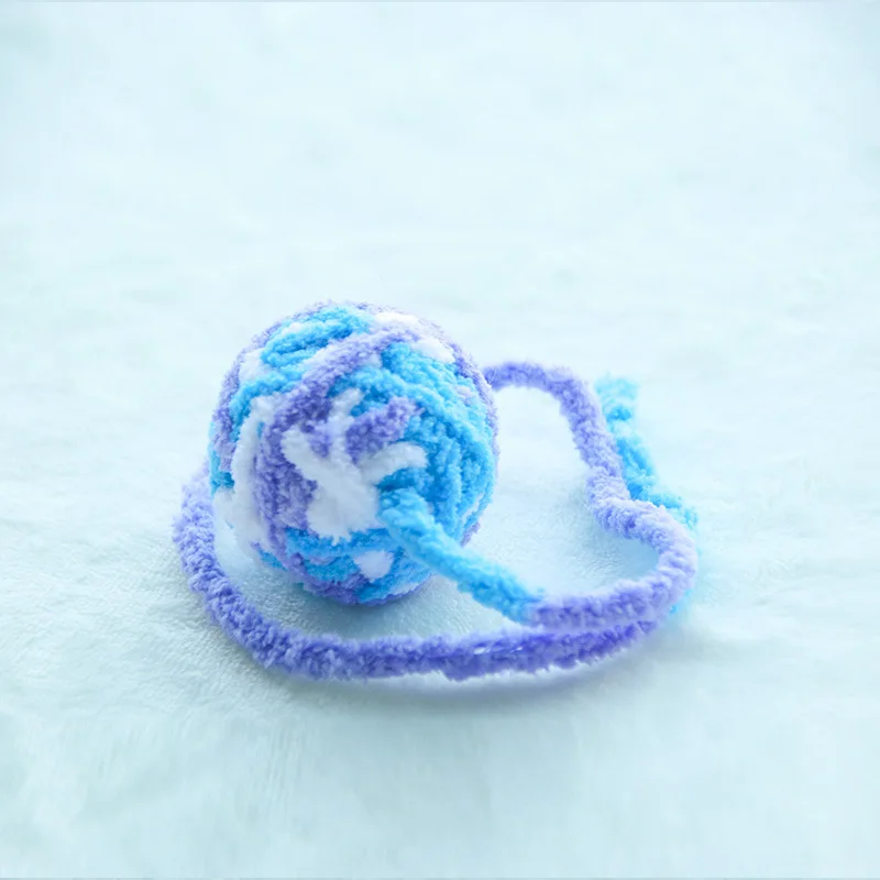 Colorful Yarn Ball Cat Toys with Bell - Image 12