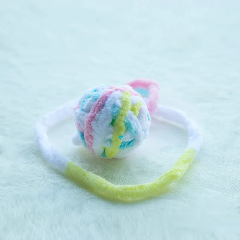 Colorful Yarn Ball Cat Toys with Bell - Image 13