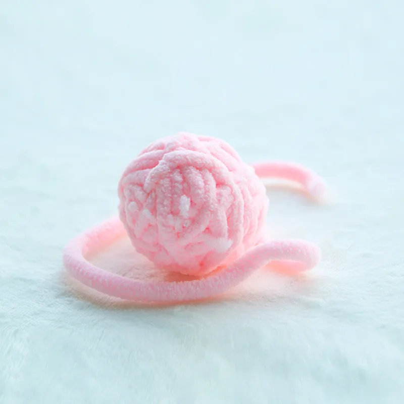 Colorful Yarn Ball Cat Toys with Bell - Image 9