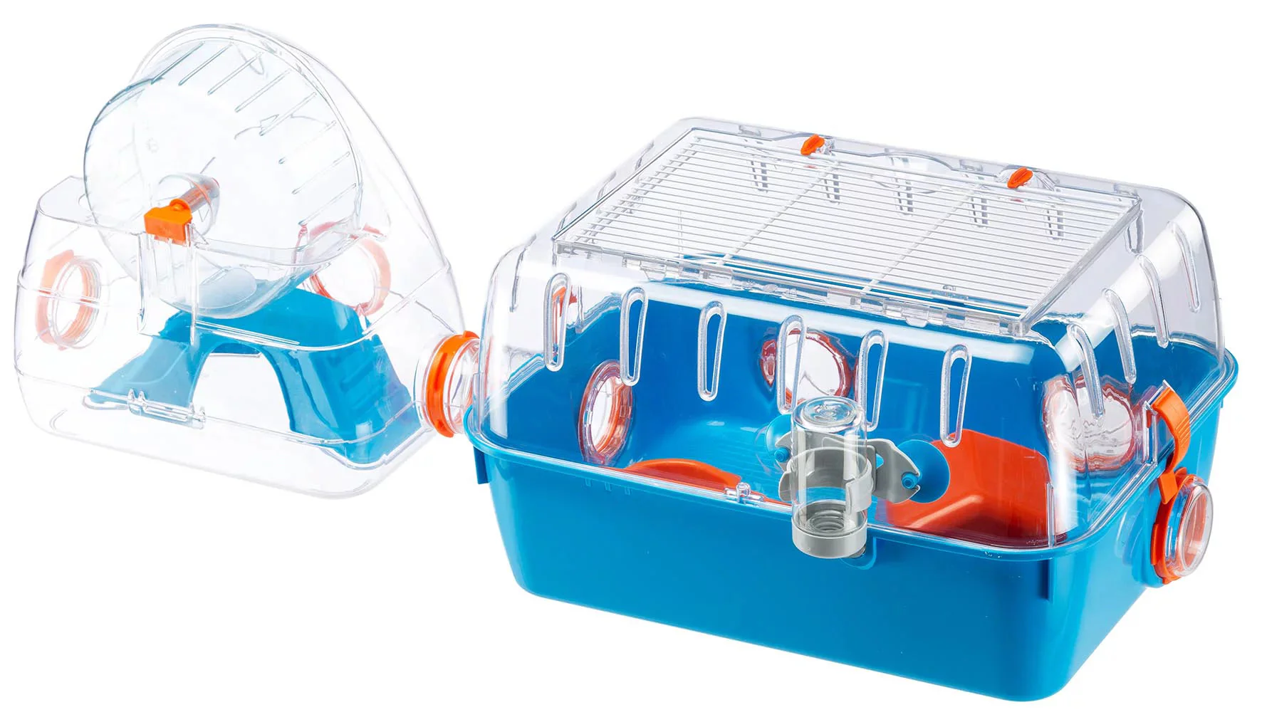 Combi 2 Starter Hamster Cage | Includes Accessories | 31.3L X 11.61W X 10.35H Inches, Blue - Image 7