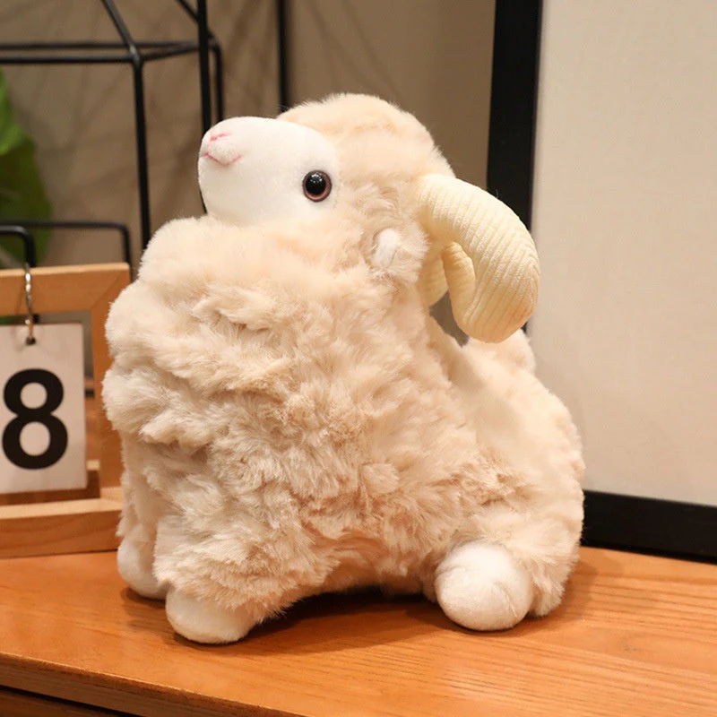 Comfort Doll Curly Wool Sheep Plush Toy - Image 10