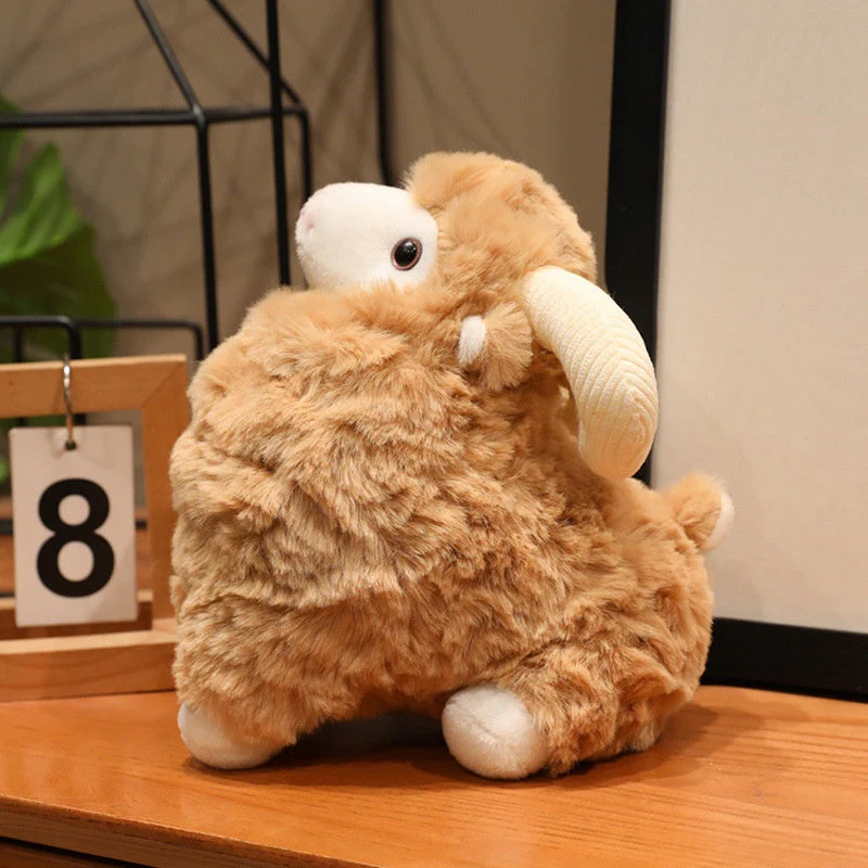 Comfort Doll Curly Wool Sheep Plush Toy - Image 11