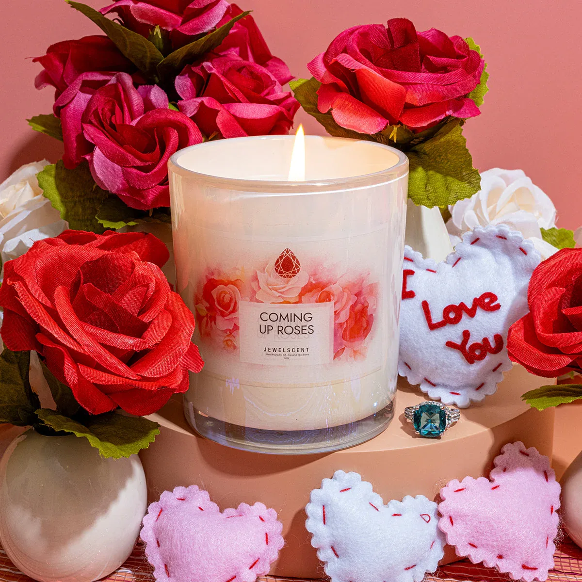 Coming Up Roses Iridescent 10oz Signature Jewelry  Candle - Image 2
