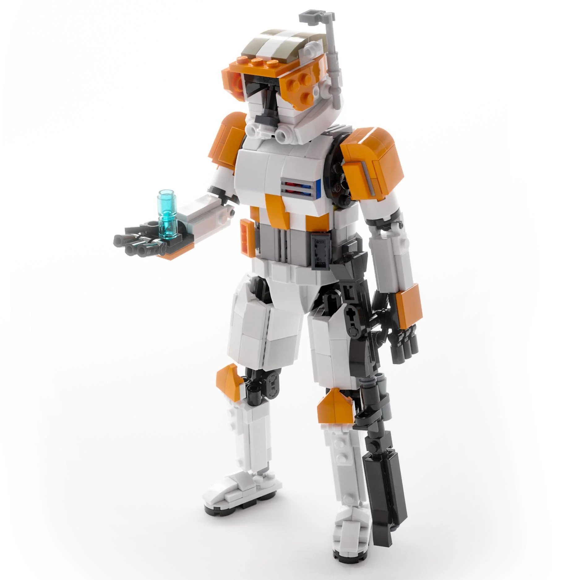 Commander Cody 9" Figure - Custom MOC made using LEGO bricks - Image 2