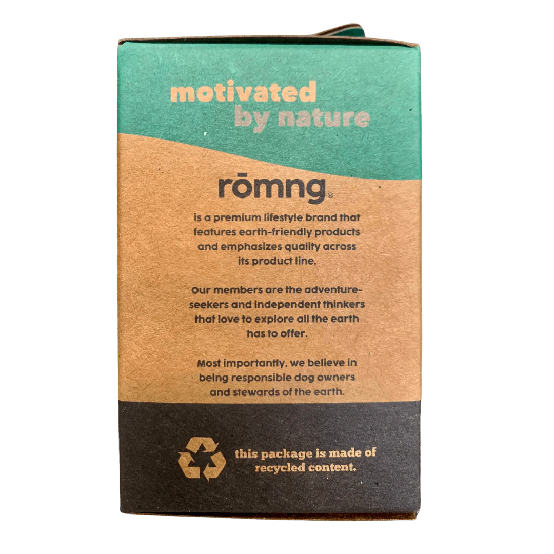 compostable plant-based dog poop bags + bamboo dispenser - Image 4