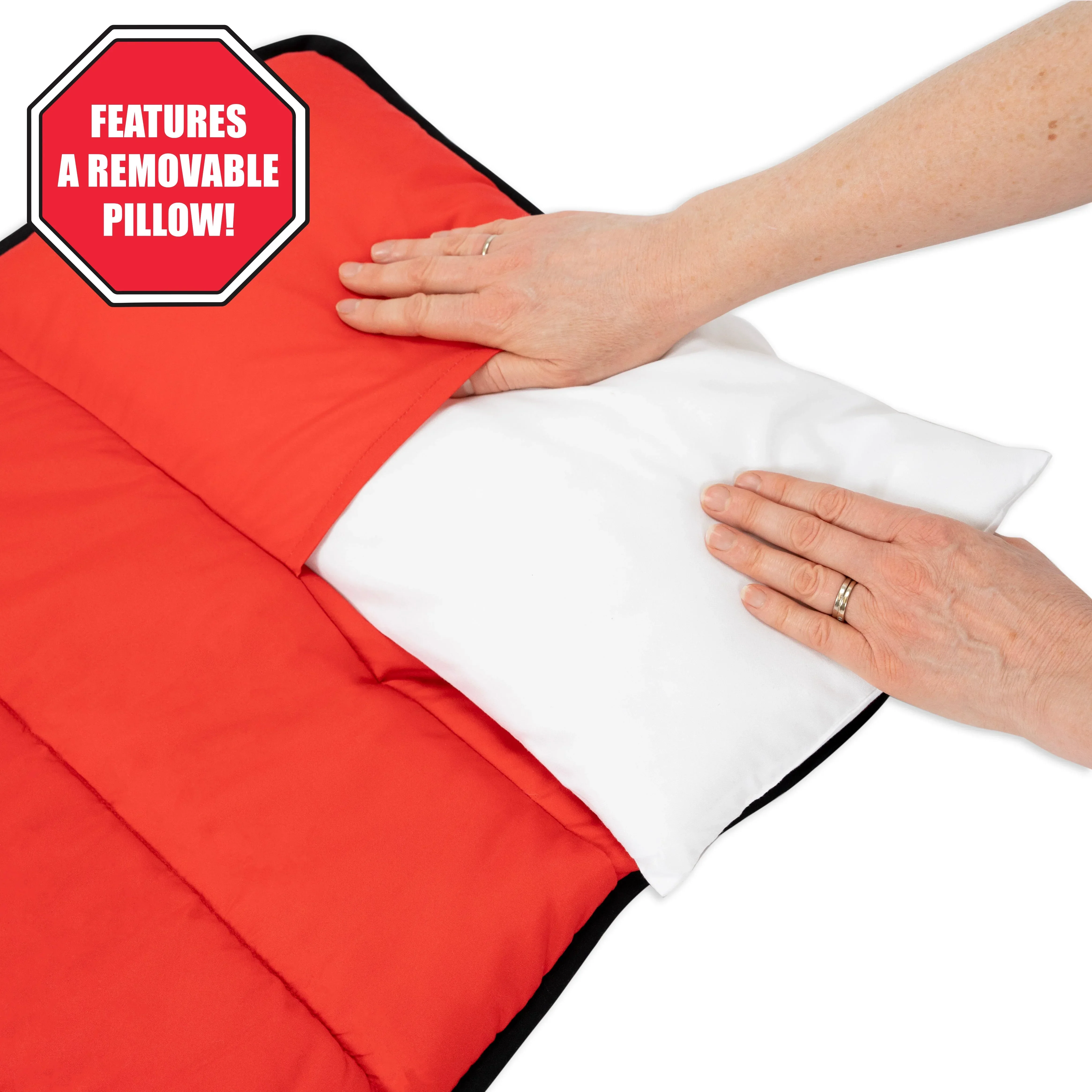 Construction Toddler Nap Mat - Includes Removable Pillow and Attached Fleece Blanket - Image 5