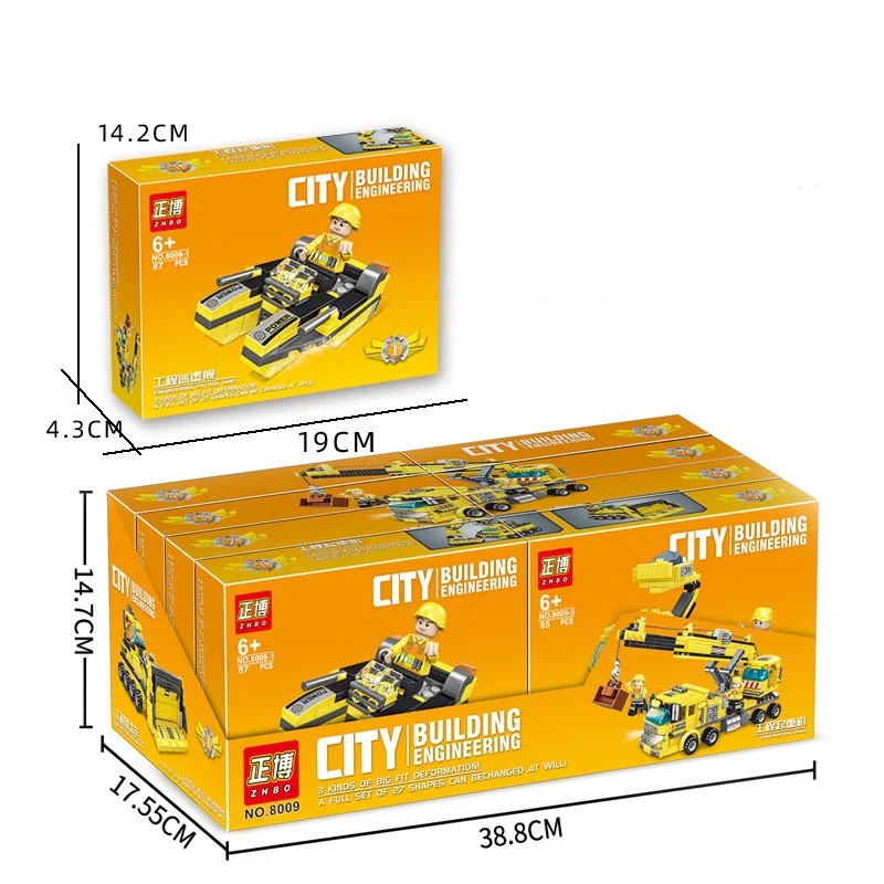 Construction Vehicle Assembly Building Block Toy Car Set - Image 2