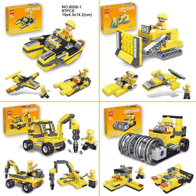 Construction Vehicle Assembly Building Block Toy Car Set - Image 3